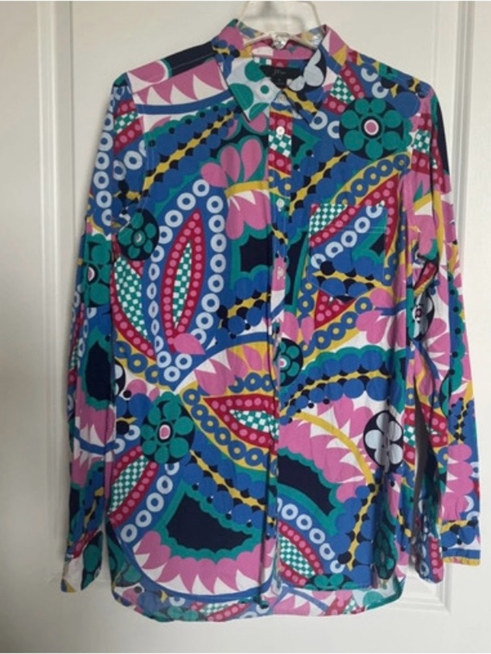 JCREW cotton button down shirt 4
preppy abstract floral